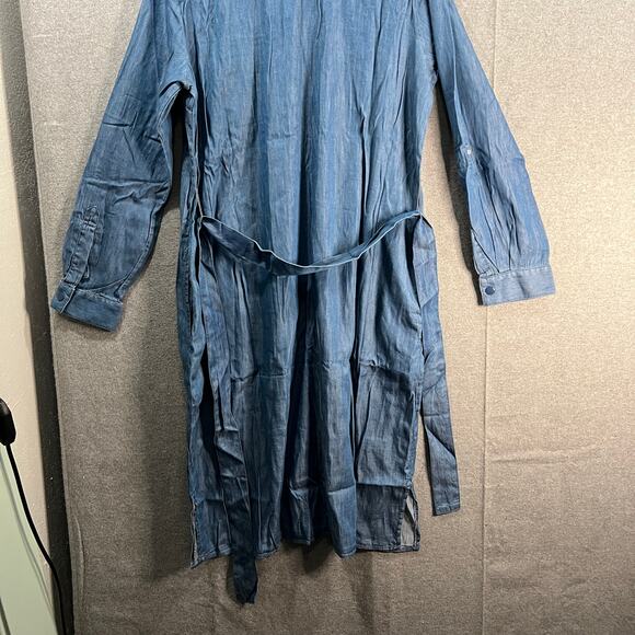 Laurie Felt Women Dress Size Medium Blue Denim Duster Dress - Picture 13 of 15